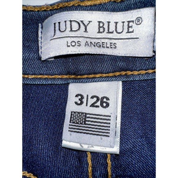 Judy Blue Jeans Womens 3/26 Stretch Denim Slim/skinny Leg Dark Wash - Picture 5 of 7